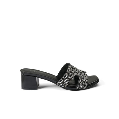 Xiamin Black fancy heels