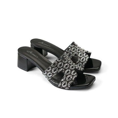 Xiamin Black fancy heels